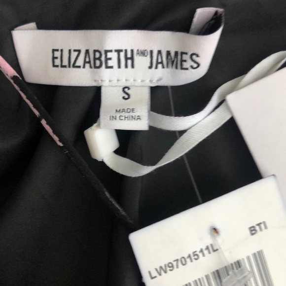 NWT Elizabeth and James silk floral Layered swing top SZ S Reg $255 - Picture 6 of 7